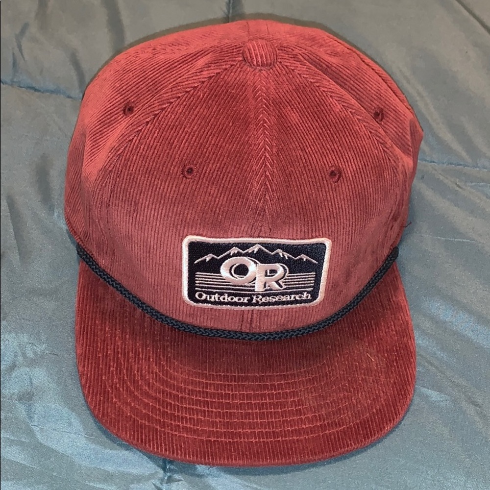 Corduroy OR Outdoor Research hat flatbill